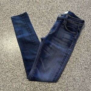 Hudson Jeans Womens 24x28 Nico Super Skinny Mid Rise Dark Wash Denim Stretch